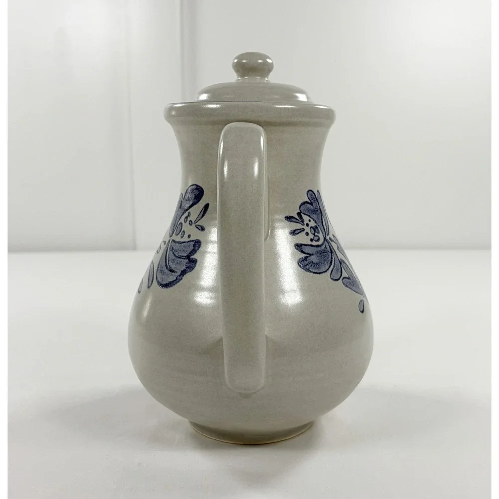 Vintage Pfaltzgraff Yorktowne 7 Cup Tall Coffee Pot Lid 490 USA Made Stoneware